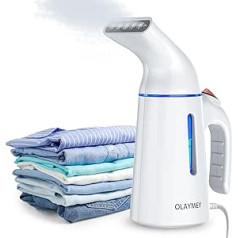 OLAYMEY Steamer Steamer 700 W, Steam Brush Clothes Steamer Fast Wrinkle Remover, Steam Iron Wrinkle Remover, Small Appliances Can Be Used for Travel, Office and Home, White (GY-169)