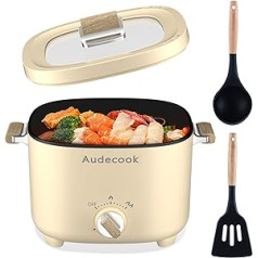 Audecook 2.5 L Portable Electric Cooking Pot (Beige)