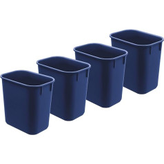 Acrimet Paper Basket 13Qt (4 Pack) (Blue Color)