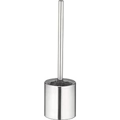 AMARE Toilet Brush Silver Stainless Steel Vase Cylinder