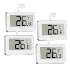 Mini Thermometer Freezer Digital with Frost Alarm LCD Display Hook Fridge Freezer Perfect for Kitchen Restaurant