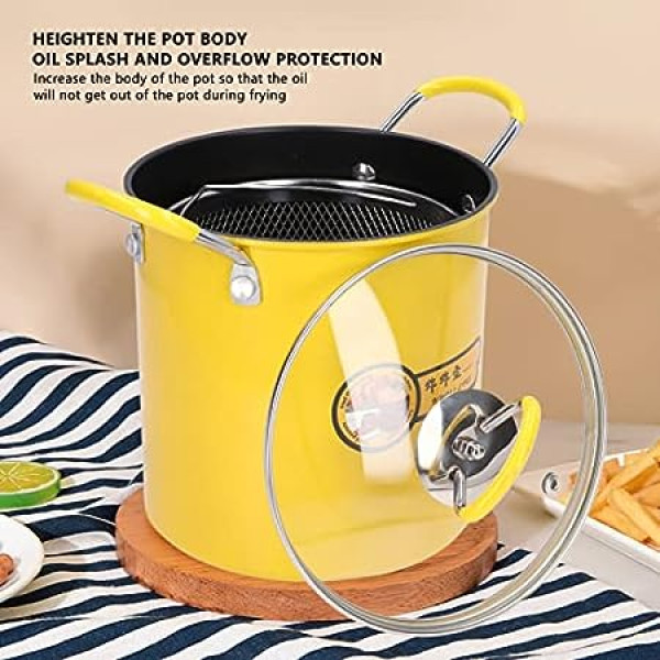 Deep Frying Pot Small Deep Fryer Pot Multipurpose Stainless Steel Baskets  Wear Resistant Pan Deep Fryer Cooking Pot Cooking Pot for Home