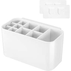 Toothbrush Holder Toothbrush Dispenser Bathroom Caddy Organiser Wall 11 Slots for Toothbrush Toothpaste 4 Toothbrush Covers
