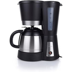 Tristar Kaffemaschine mit Thermokanne — 1 l Fassungsvermögen, Wasserstandsanzeige, für 8-10 Tassen, CM-1234, Schwarz