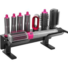 Buwico Worktop Holder for Dyson Airwrap Styler Curling Barrels Brushes, Curling Iron Holder for Hair, Table Stand Holder, Storage Rack for Bathroom (Black)