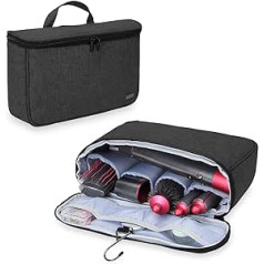 Teamoy Travel bag for Dyson Airwrap hairstyle tool and extensive accessories.