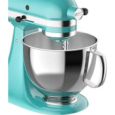 Coolcook nerūsējošā tērauda bļoda KitchenAid 4,5-5QT statīvam mikserim, 5 kvartu 304 nerūsējošā tērauda trauks, virtuves trauki blenderim, mazgājami trauku mazgājamajā mašīnā