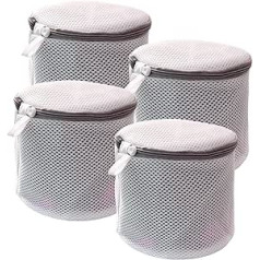 Friendjia Bra Laundry Bag Mesh Washing Machine Bag for Lingerie and Delicates - Pack of 4 (15 x 17 cm)