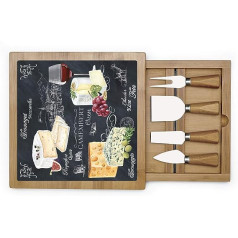 Dekoria World of Cheese Cheese Board 25.5 x 25.5 cm Gift