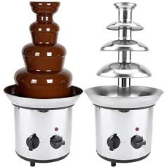 Electric Chocolate Fountain, 170 W, Stainless Steel, 4 Tier Chocolate Fountain for Children's Birthdays and Weddings