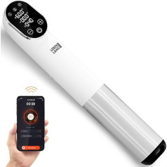 LEBENLANG 1200 W Sous Vide Stick — ar lietotņu vadību I nerūsējošā tērauda Su Vide Gatavošana ar taimeri gaļai Zivju dārzeņi Souvit Rod Souse Garer Susvide Sovit Souvidgarer Sou Vid Souc Vide Rod Stick