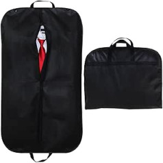 Sparksor garment bag, breathable travel garment bag with carrying handles and press stud fasteners, sturdy high-quality suit bag
