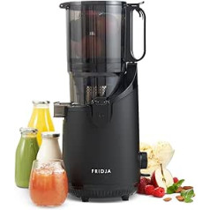 Powerful Self Feeding Whole Fruit Mastatures Slow Juicer 135mm Feeding Chute 300W Cold Press Juice Nut Milk Matte Black Fridja F2500