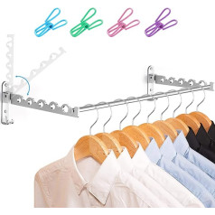 LIVEHITOP Foldable Wall Clothes Rack