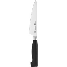 Zwilling 1001558 31071-141 Kompakts šefpavāra nazis, 140 mm, nerūsējošais tērauds, melns/sudrabs, četras zvaigznes