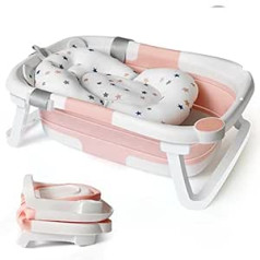 Baby Bathtub, Foldable Baby Bathtub, Foldable Insert, Baby Bathtub, Foldable Newborn Bathtub, Bathtub, Shower, Newborn Bathtub Attachment, Children, Foldable Bath Tub, Pink