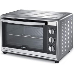 Ariete 945 Bon Cuisine 560 Electric Oven, 2200 W, Capacity 56 L, Timer up to 120 Minutes, Max Temperature 230 Degrees, 6 Cooking Positions, Silver Grey