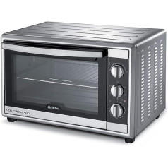 Ariete 945 Bon Cuisine 560 elektriskā cepeškrāsns, 2200 W, jauda 56 L, taimeris līdz 120 minūtēm, maksimālā temperatūra 230 grādi, 6 gatavošanas pozīcijas, sudrabaini pelēks