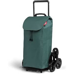 Gimi Tris Shopping Trolley, Water-Repellent Bag, 3-Wheel System, Eco Packaging, Folding Frame, Maximum Load: 30 kg, Frame: Steel/Plastic, Shopping Bag: Polyester, Khaki