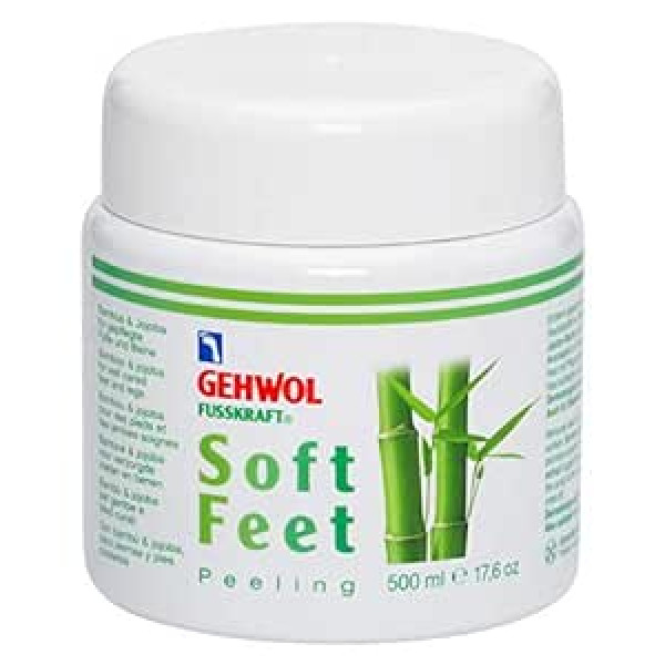 Gehwol Fusskraft Soft Feet Peeling Foot Scrub with Bamboo, Jojoba, 500 ml