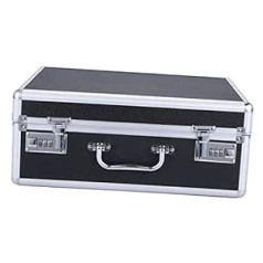 ‎Beavorty Beavorty Cosmetic Storage Box 1 gabals Frizieru instrumentu kaste Pārnēsājams instrumentu komplekts Alumīnija glabāšanas kaste Kosmētikas uzglabāšanas kaste Frizieris Frizieris dizainers organizators