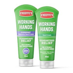 O'keeffe's Working Hands Overnight 80ml & Working Hands 80ml (Twin Pack - Hands) Packaging May Vary