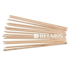 ‎Relmos RELMoS 100 x Orange Double Sided Manicure Cuticle Pedicure Sticks