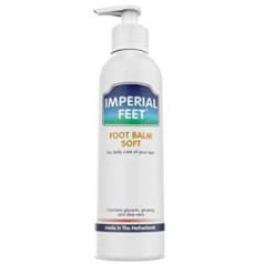 Imperial Feet Foot Balm Soft - pēdu krēms ar medu un alveju, mitrinātājs bez smaržas sausām pēdām, saplaisājušiem papēžiem, glicerīns, žeņšeņs, jogurts, pēdu kopšanas līdzeklis gludai ādai - 150 ml