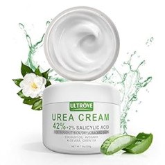 Ultrove Urea Cream 42% with 2% Salicylic Acid, Callus and Dead Skin for Feet, Moisturises, Repairs Dry, Cracked, Rough Skin on Heels, Effective Urea Foot Cream (200 g)