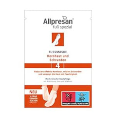 Allpresan Foot Special №4 маска для ног против мозолей и трещин - эффективный антимозольный эффект - 1 пара