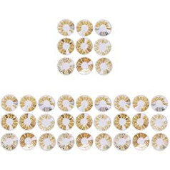 ‎Fomiyes FOMIYES 36 Boxes Nail Art Studs Gold Nail Art Studs Art Kniedes 3D