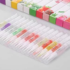 Anself Cuticle Oils 15pcs Revitalizing Cuticle Oil Nutrient Oil for Nails Mix Fruity Flavor Cuticle Care Nail Art Accessories