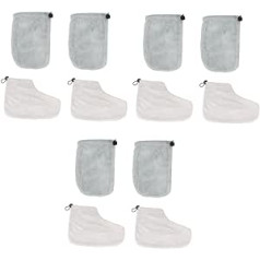 ‎Minkissy minkissy 6 Pairs Gloves Mittens Pedicure Pads Disposable Care Accessories Paraffin Accessories Hot Wax For Hands Wax Dip For Hands Paraffin Accessories Paraffin Glove