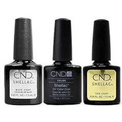 CND Shellac Blackpool Plus Base Coat Plus Top Coat 7,3 ml iepakojumā 1 (1 x 22 ml)