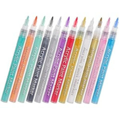 ‎Beaupretty Beaupretty Pack of 12 Nail Art Pen Nagu lakas rīki Manikīra rīki Nail Art Liner Tools Nagu pildspalvas Nail Art Nagu lakas pildspalvām