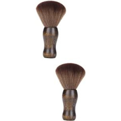 Angoily 2pcs hair brush neck brush for cutting hair brush for cutting facial hair nail art remover large neck dust brush hair styling brush cleaning brush wooden