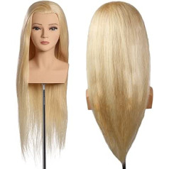 L'image Gmbh L'IMAGE TABEA Mannequin Head with 70 cm Real Hair with Eyelashes