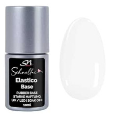 Sn Nageldesign SN Schnellac Elastico Base Coat УФ-лак для ногтей Гель-веган Базовое покрытие Эластичная резина Шеллак Лак для ногтей Жесткий гибкий клей-гель Ба