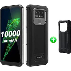 OUKITEL 10000 mAh akumulatora viedtālrunis bez līguma K15 Plus, 18 W ātra uzlāde + uzlāde, 3 GB + 32 GB, 13 MP trīskāršā kamera, Android 10 divu SIM kartu mobilais tālrunis, 6,52 collu HD+, pirkstu nospiedumu sejas noteikšanas funkcija