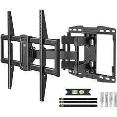 USX-MOUNT Wall Mount Swivelling and Tilting for 37-75 or 86 Inch LED, Plasma TV, with Max. VESA 600 x 400 mm, Bracket up to 60 kg, Extendible Double Arm