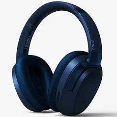 Amazon zīmols — Eono troksni slāpējošas austiņas, bezvadu Bluetooth austiņas uz ausīm, ANC Eonoheadphone 1 ar vairāku režīmu trokšņu slāpēšanu, AUX, mikrofons, mīksti ausu spilventiņi, 40 stundu akumulators (zils)