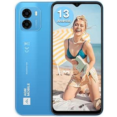 AGM Note N1 Smartphone Without Contract (2023), Android 13 Mobile Phone, 8 GB + 128 GB, Dual 50 MP Camera + 2 MP Micro Camera, 6.52 Inch HD+, 4900 mAh Battery, 4G Dual SIM Mobile Phone, Face