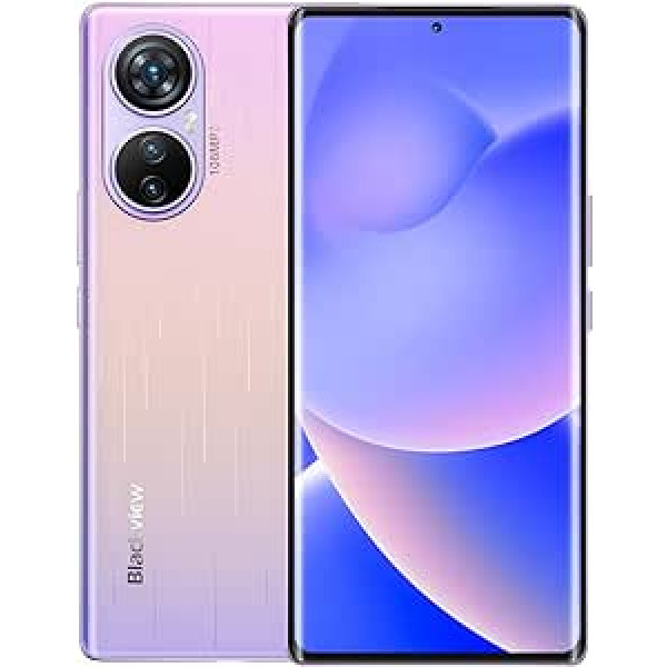 Viedtālrunis Blackview A200 PRO bez līguma, 108 MP kamera, 24 GB + 256 GB, 6,67 collu 2,4 K AMOLED FHD+, pirkstu nospiedumu skeneris displejā, 5050 mAh 66 W ātra uzlāde, divu SIM kartu Android 13 mobilais tālrunis, GPS