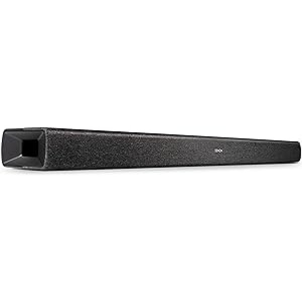 Denon DHT-S217 2.1 Soundbar ar Dolby Atmos, iebūvētu zemfrekvences skaļruni, Bluetooth, 4K UHD un HDMI ARC, melns