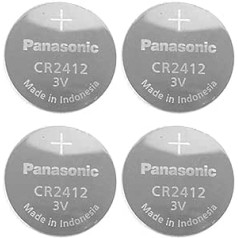 Panasonic CR2412 3 V litija bateriju komplekts 1 x (4 Stück) = 4 vienreizējas lietošanas akkus