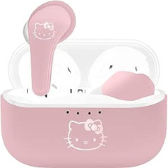 OTL Technologies Hello Kitty bezvadu Bluetooth V5.0 austiņas bērniem ar uzlādes korpusu rozā krāsā