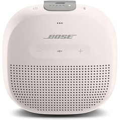 Bose SoundLink Micro Bluetooth skaļrunis: mazs pārnēsājams ūdensizturīgs skaļrunis ar mikrofonu, balts