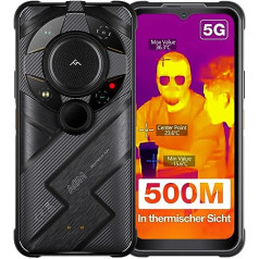 AGM G2 Guardian Outdoor Smartphone 5G with Thermal Imaging Monocular 500 Metres, Mobile Phone with Thermal Imaging Camera 256 x 192 Auto Focus 10 mm Lens, 12 + 256 GB Qualcomm QCM6490, 6.58 Inch FHD+