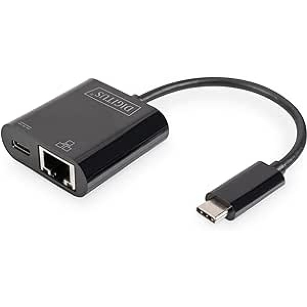 DIGITUS DN-3027 USB Type-C Gigabit Ethernet Adapter with Power Delivery Support