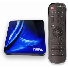 RUPA 4K Android Box, Smart Android TV Box 11.0 RAM 4GB ROM 64GB RK3318 WiFi 2.4/5.0Ghz BT4.0 3D 2K 4K 1080P 10/100M Ethernet HD2.0 Smart TV Box